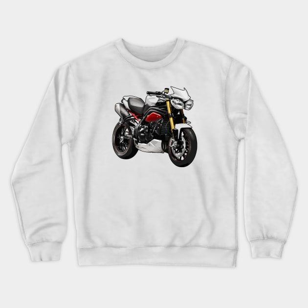 Triumph Street Triple Illustration Crewneck Sweatshirt by KAM Std